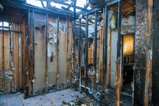 Professional Fire Damage Restoration technician working in Inver Grove Heights, MN